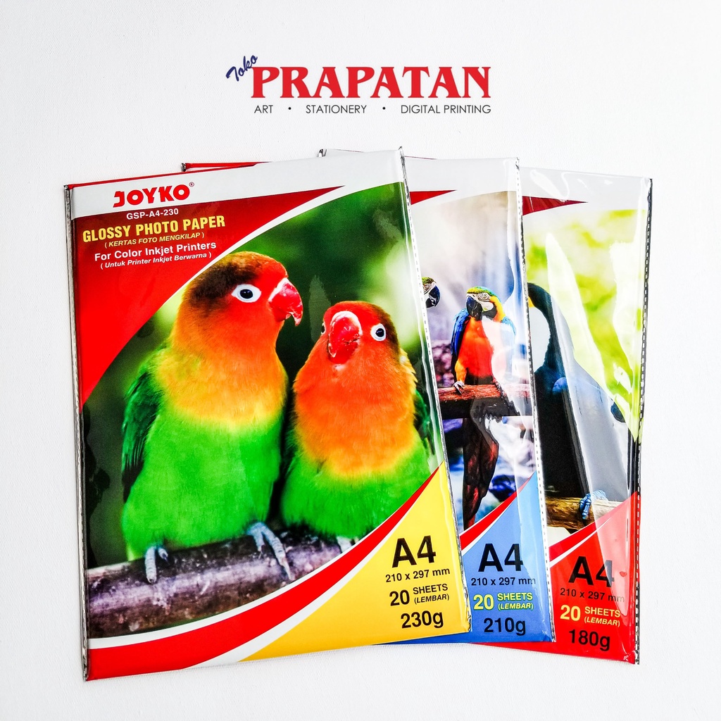 Jual Joyko Glossy Photo Paper Gsp A4 180 210 230g Kertas Foto