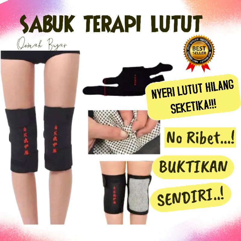 [COD] Sabuk Terapi Pemanas Penghangat Lutut Nyeri Dekker Lutut (1 pasang kanan dan kiri) dapat 2pcs 