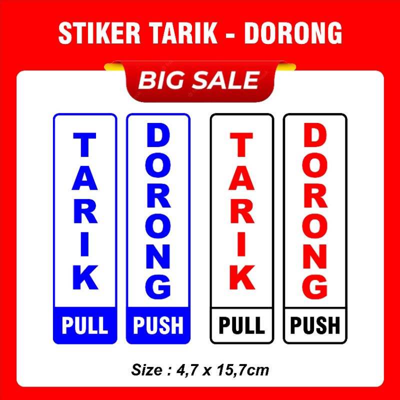 

Stiker Tarik Dorong Vinyl