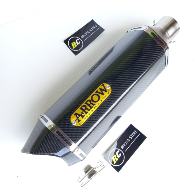 Silencer ARROW Carbon Only Knalpot Racing R25 -Ninja250 - CBR250RR - R15 - CBR150 - XABRE - ADV - AE