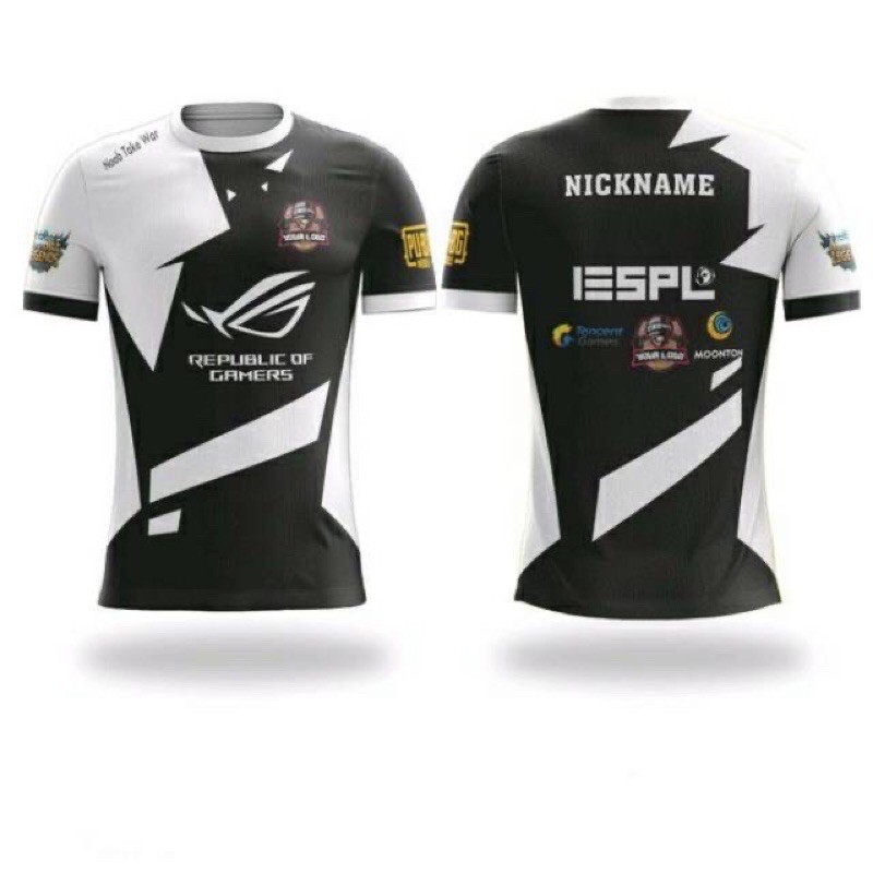 Jersey Kaos Baju Gaming Aura Fire New, Free Fire,Pubg,Mlbb,Free Name Set