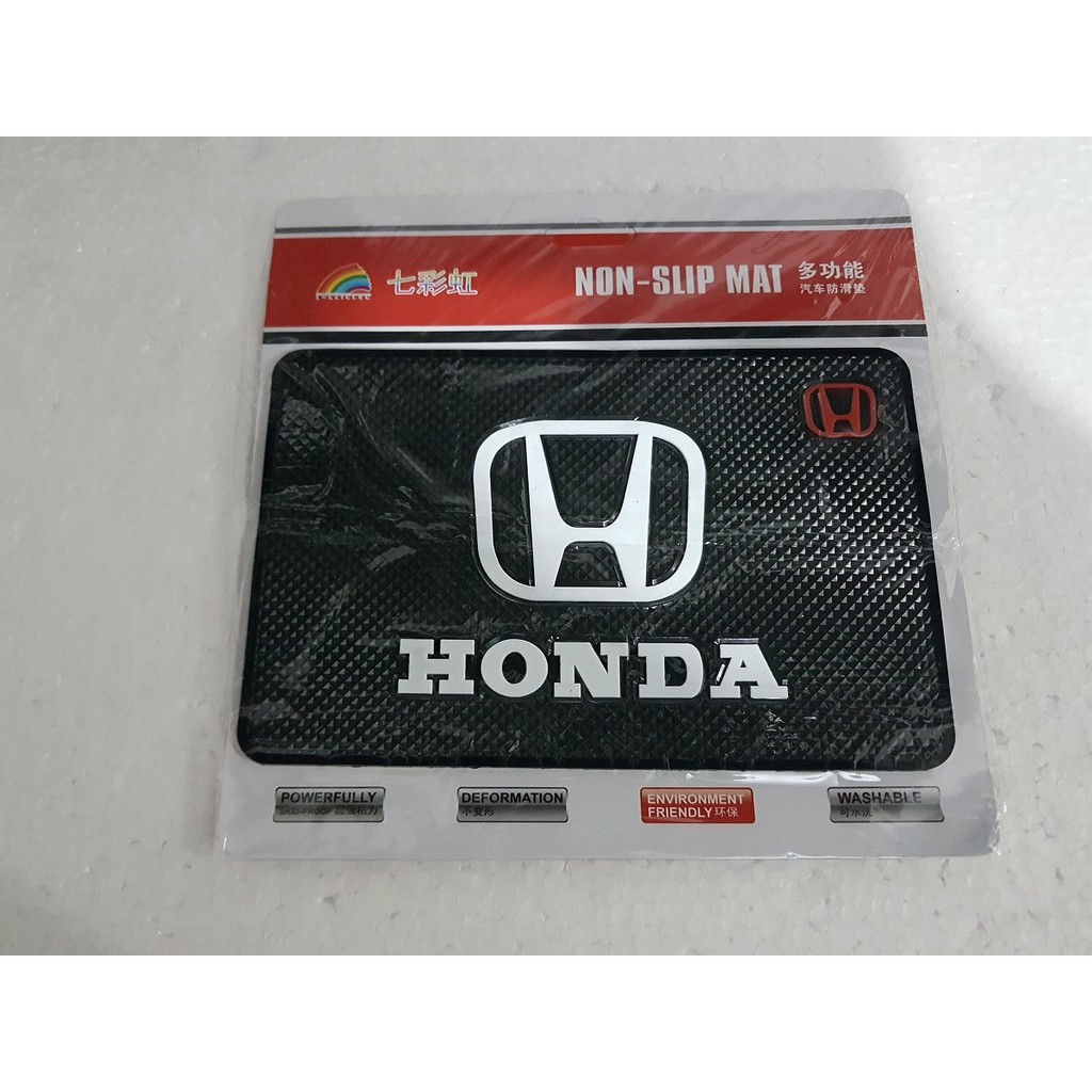 Dashmat anti slip sticky pad untuk HP GPS dashboard mobil Logo HONDA All new Jazz City Freed Civic Brio satya CR-V CRV BRV HRV prestige Accord RS MT CVT