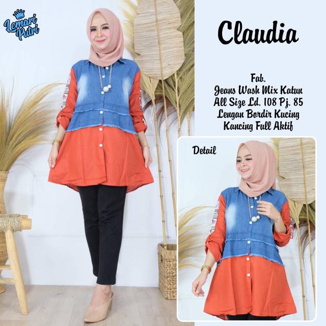 Claudia Tunik Jeans Kombinasi