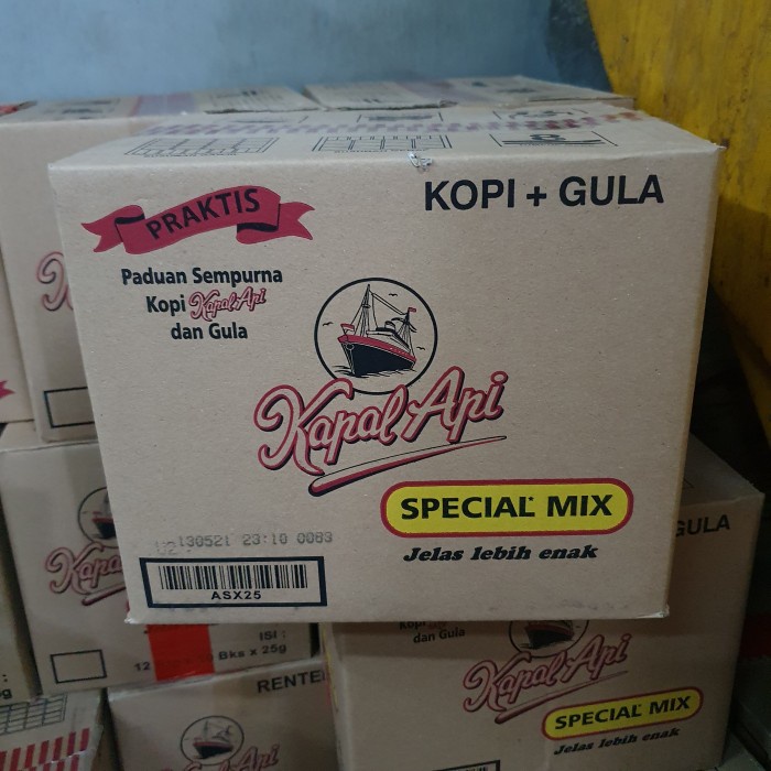

Kopi Bubuk Kapal Api Special Mix 25 Gram - 1 Dus isi 120 Pcs Sachet