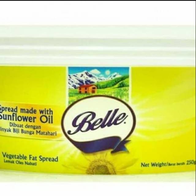 

Belle Margarine Sunflower Oil Vegetables Fat Spread 250Gr mentega