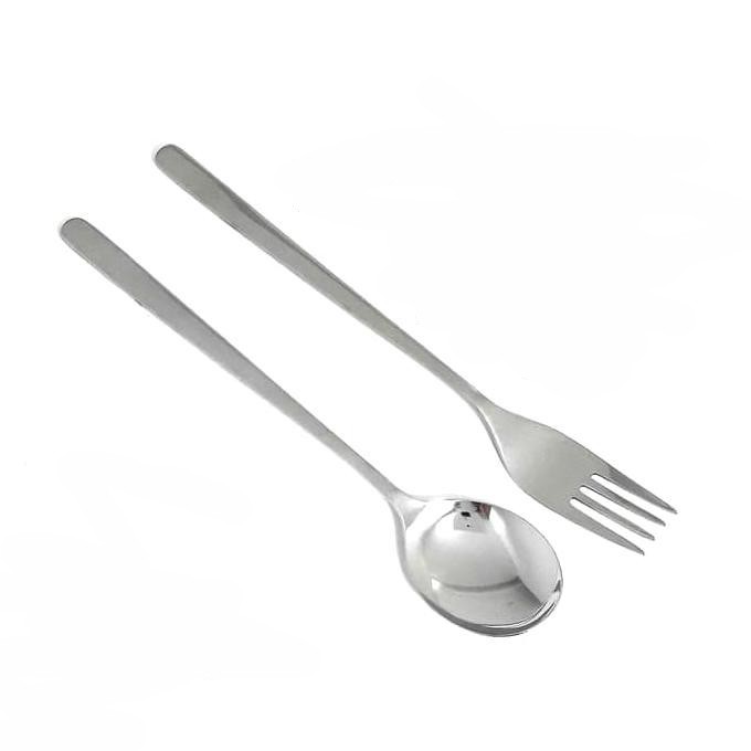 Cutlery Set Sedotan Stainless Garpu Sendok Korean Style Food Drink Free Pouch