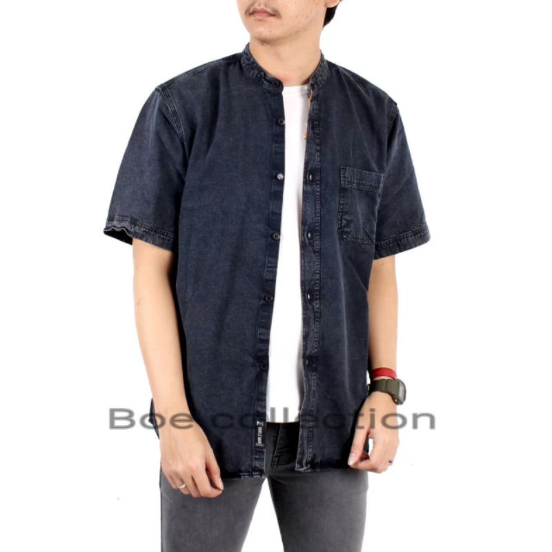 BAJU KEMEJA LEVIS/JEANS LENGAN PENDEK KRAH CANGHI