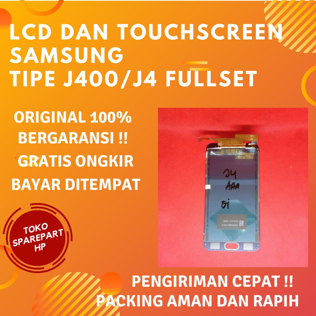 Lcd Hp Samsung Galaxy J4 / J 4 Original Fullset + Layar Touchscreen Ori