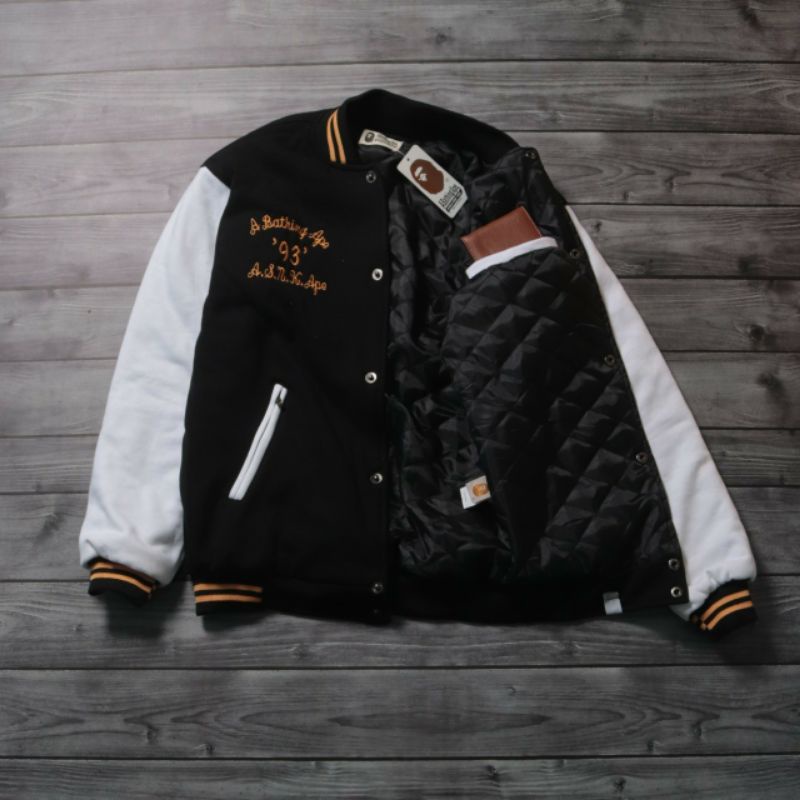 jaket varsity bape vintage