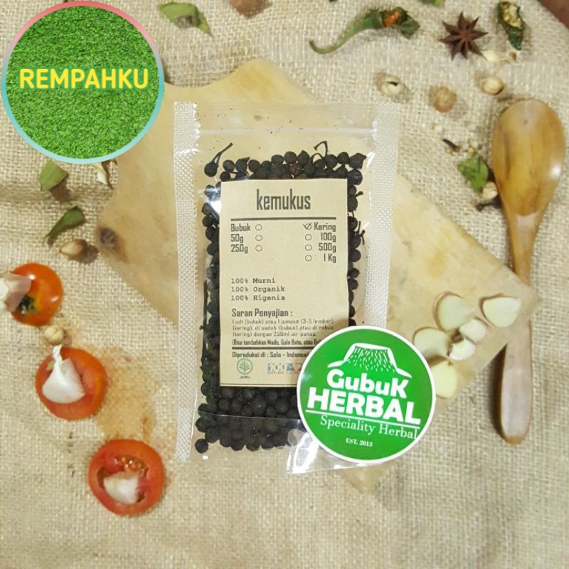 

BIJI KEMUKUS KERING 50 GRAM - Piper Cubeba - MURNI - JSR - REMPA