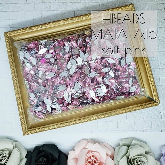 DB503 | 50 pcs Diamond MATA 7x15 mm diamond jahit