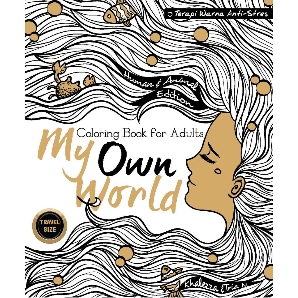 Jual My Own World Coloring Book for Adults Travel Size ...
