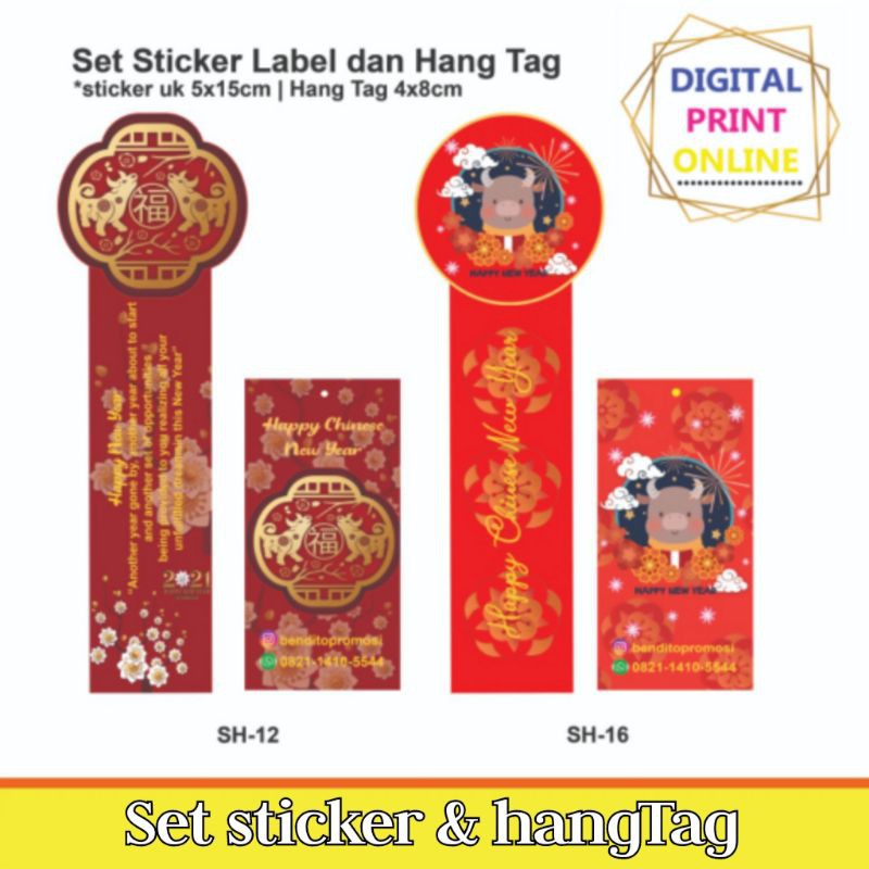 

Set sticker label dan Hangtag | sticker imlek | label makanan | hangtag