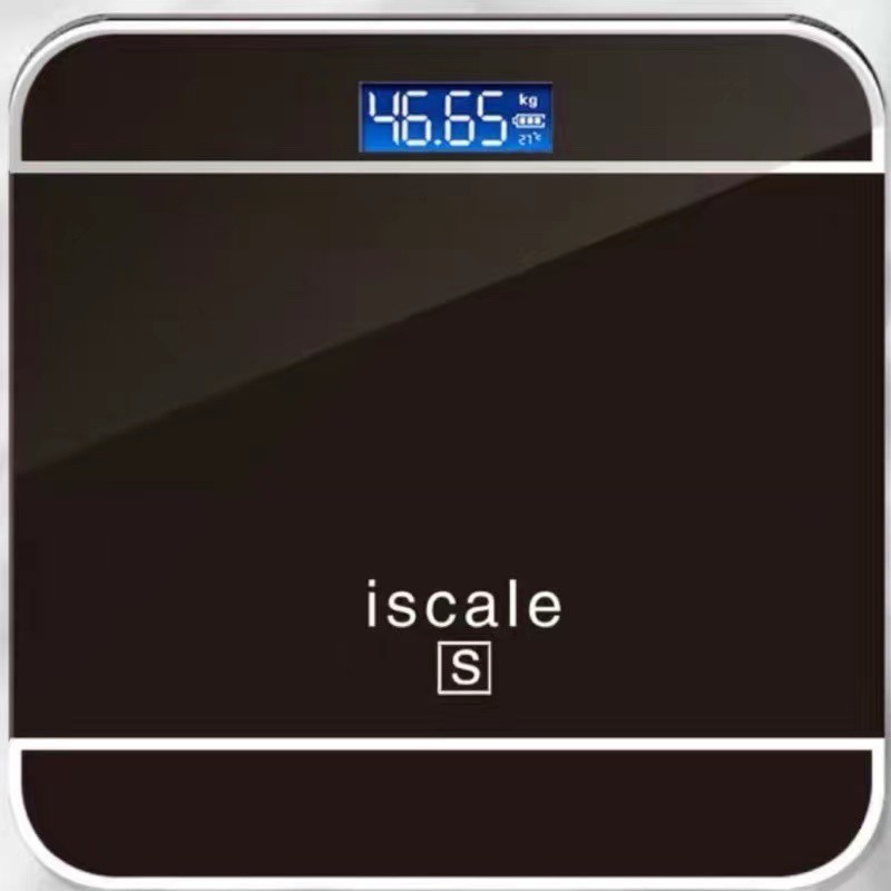 Timbangan Badan Digital iScale 180kg Indicator Body Scale Temperatur