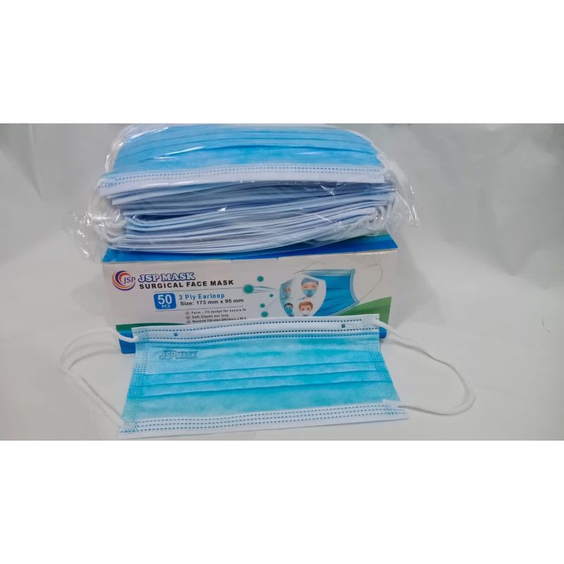 MASKER JSP MEDIS 3 Ply 50 pcs