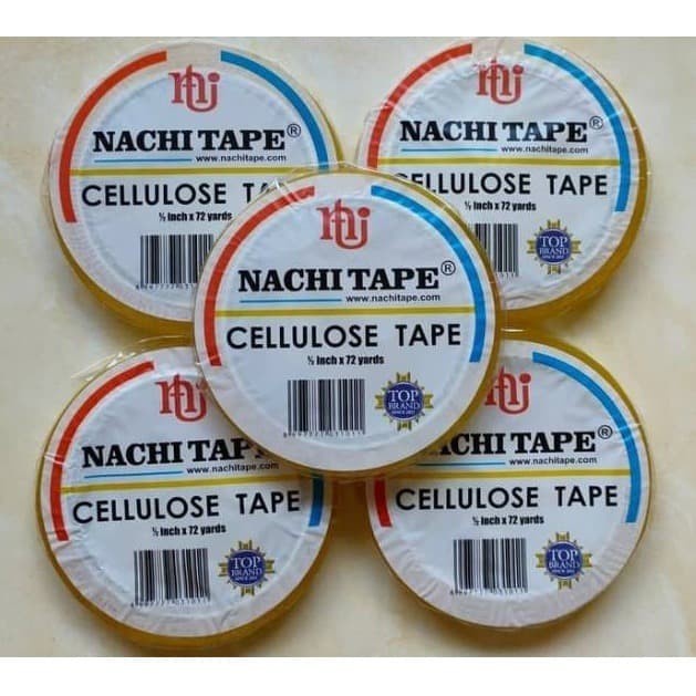 

Trendi Isolasi / Selotip Cellulose Nachi Tape 1/2 Inch X 72 Yards Sale!!!