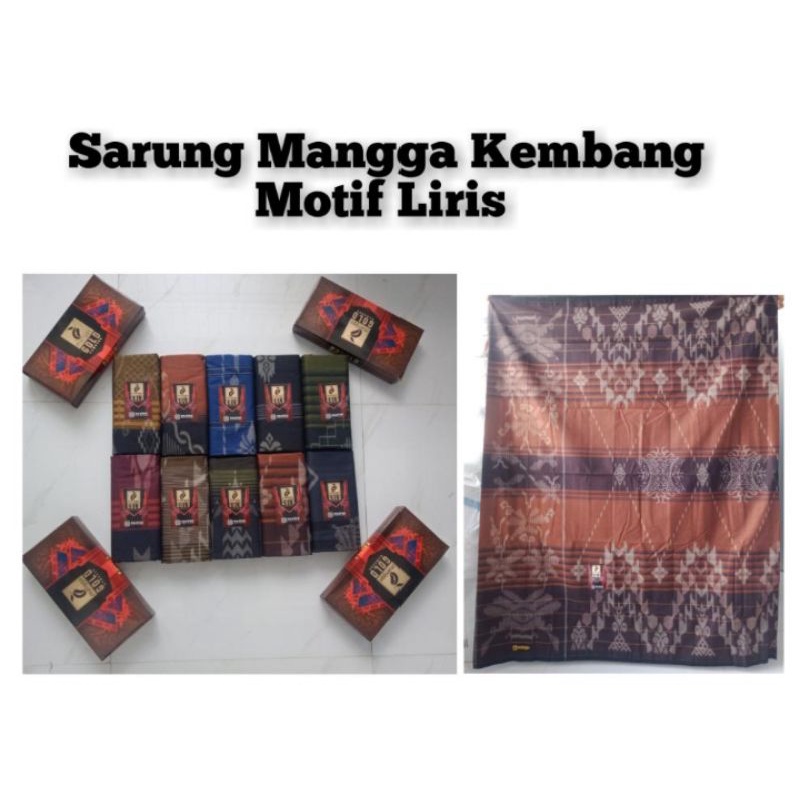 Sarung Mangga Kembang Motif Liris/sarung mangga/sarung mangga kembang/sarung murah/sarung terlaris/s