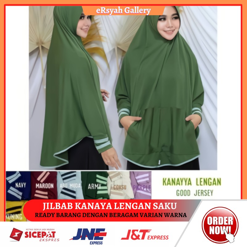 HIJAB JILBAB KHIMAR SYARI KANAYA LENGAN PANJANG JUMBO TERMURAH