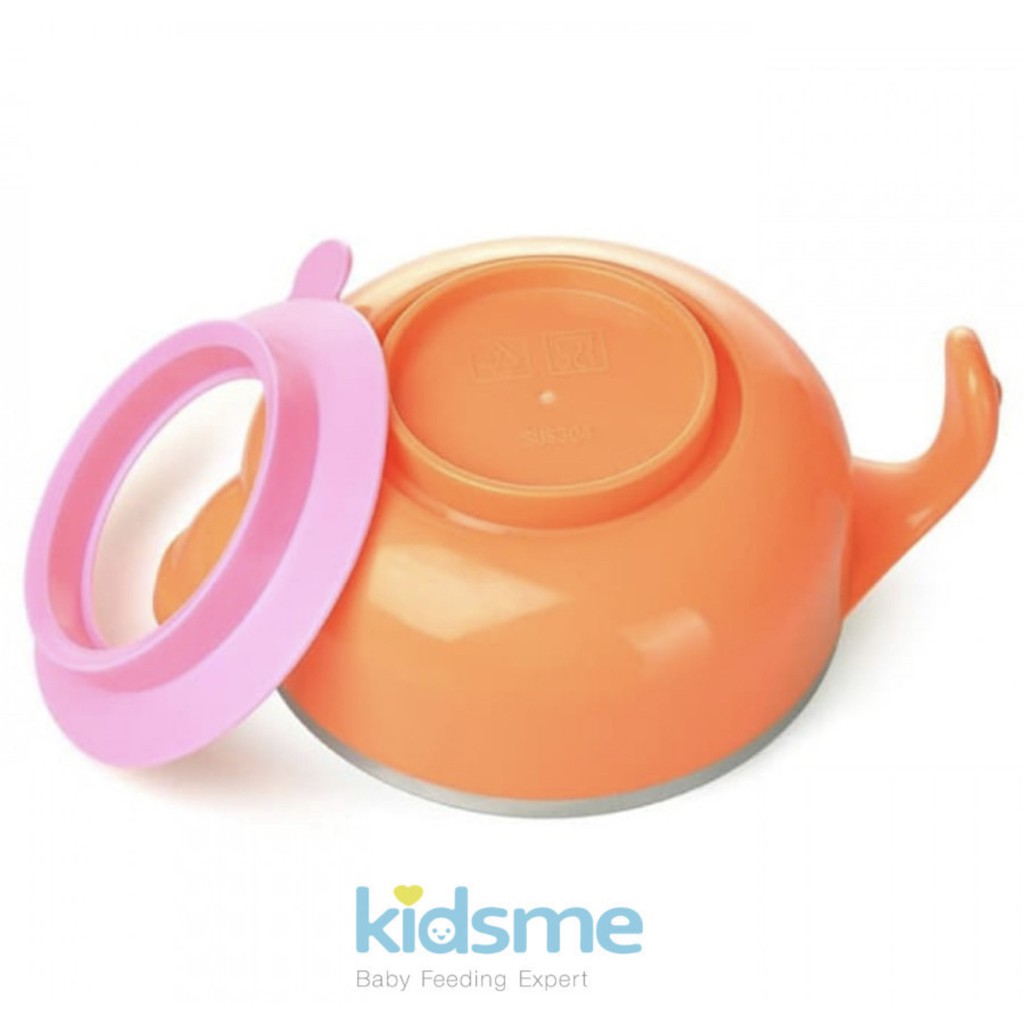 Kidsme stainless warming suction bowl