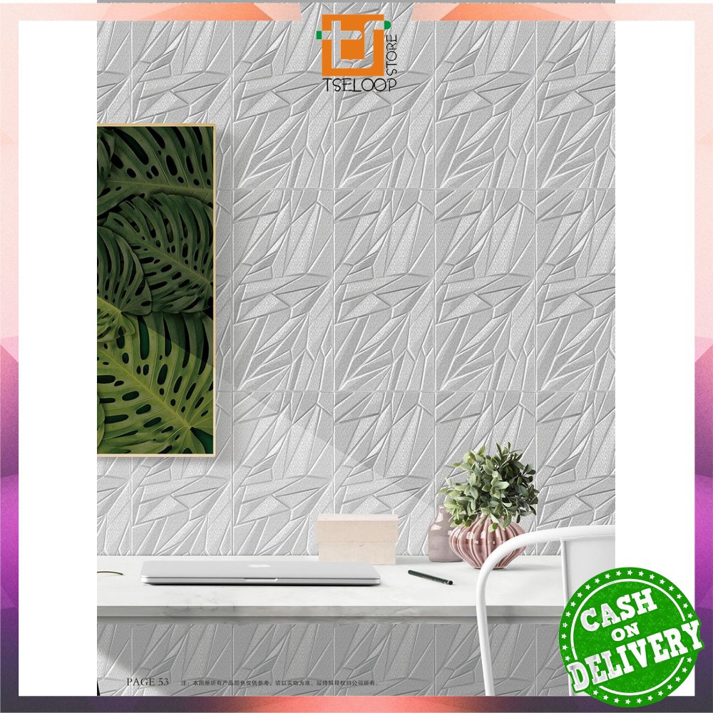 OFM-C217 - C224 Wallpaper 3D Foam Motif / Wallfoam Sticker Dinding Kamar / Walpaper Dinding Bata-7