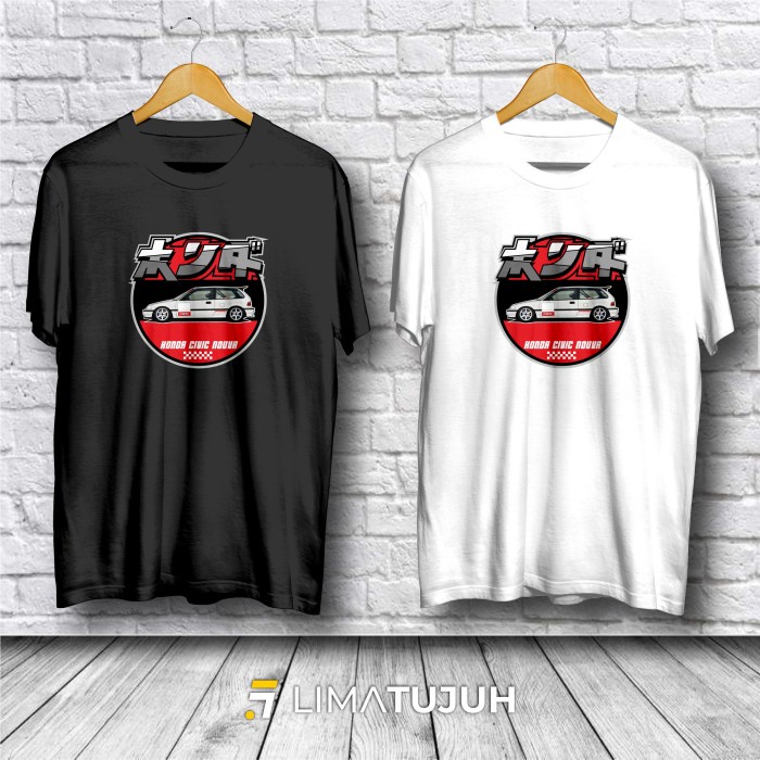 Kaos Honda Civic Nouva Japan Logo Baju Otomotif