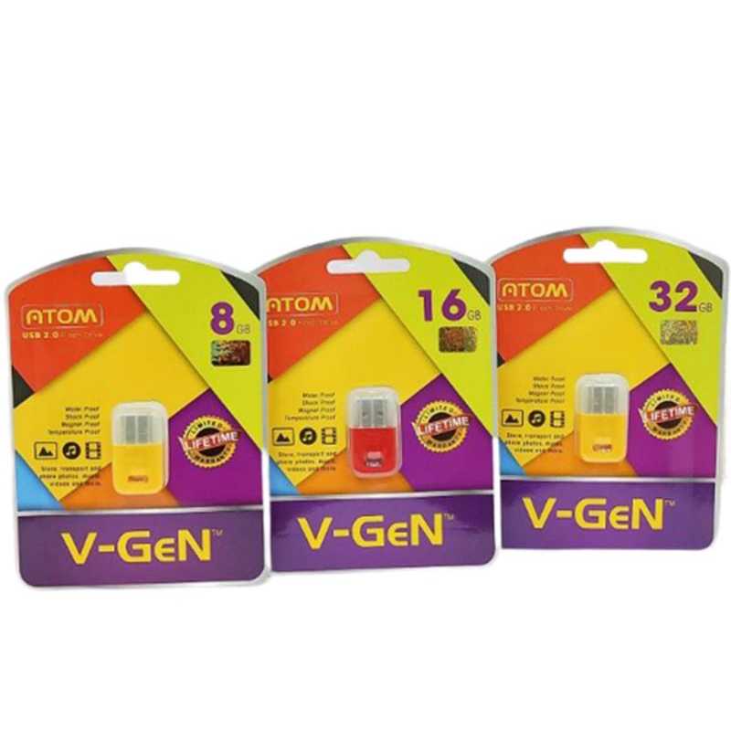 Flash Disk / Flash Drive USB Vgen V-Gen Atom 8GB - 16GB - 32GB OTG