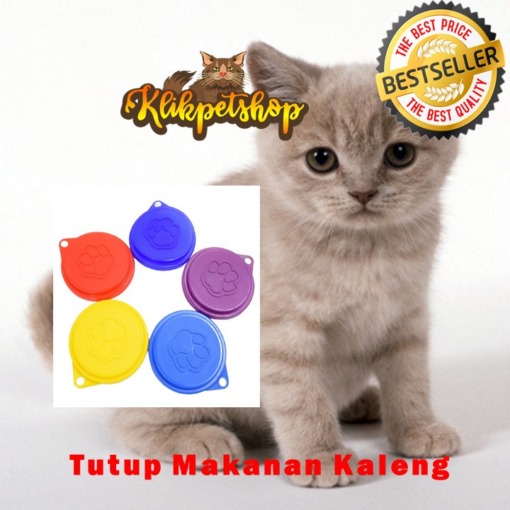 Tutup Kaleng Bahan Plastik Warna-Warni Serba Guna / Penutup Kaleng / Wet Food / Makanan Basah