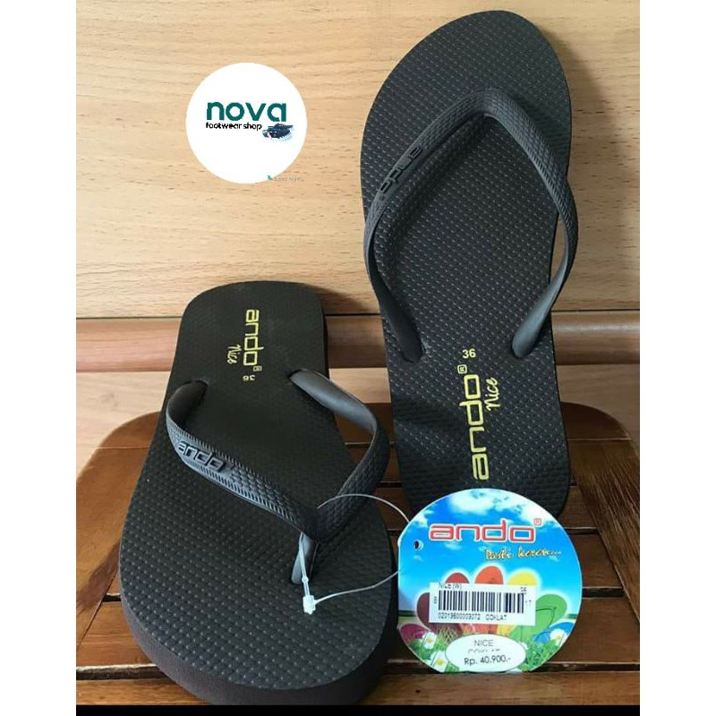 Sandal jepit Ando nice Black