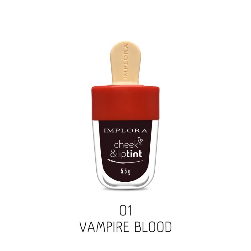 IMPLORA LIPTINT VAMPIRE BLOOD READY CHEEK N LIP TINT 6 Shades