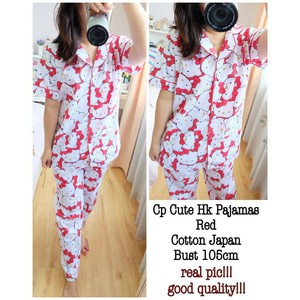 BESS - Piyama CP / Stelan Baju Tidur Murah / Corak HELLO KITTY