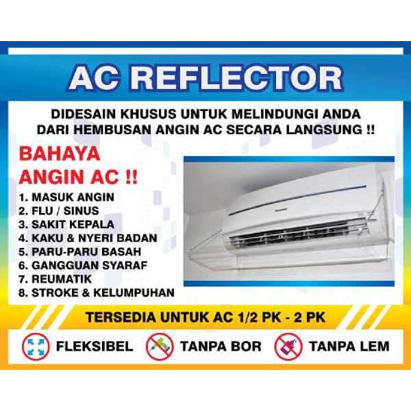 talang ac murah 1pk 1 5 pk talang ac arcylic talang ac reflektor ac