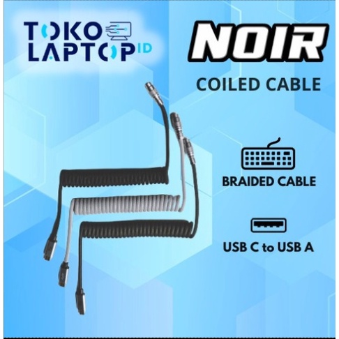 Noir Coiled Cable Aviator TypeC / Type-C YC8 Aviator Cable