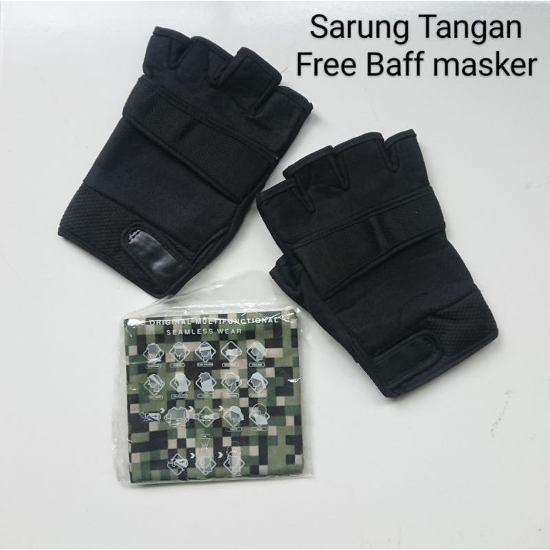 PROMO Sarung Tangan Free Masker Baff -motif Saku