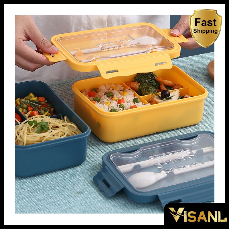 Lunch Box kotak Makan Kotak Bekal Tahan Bocor Tempat Makan Portabel Single-Layer