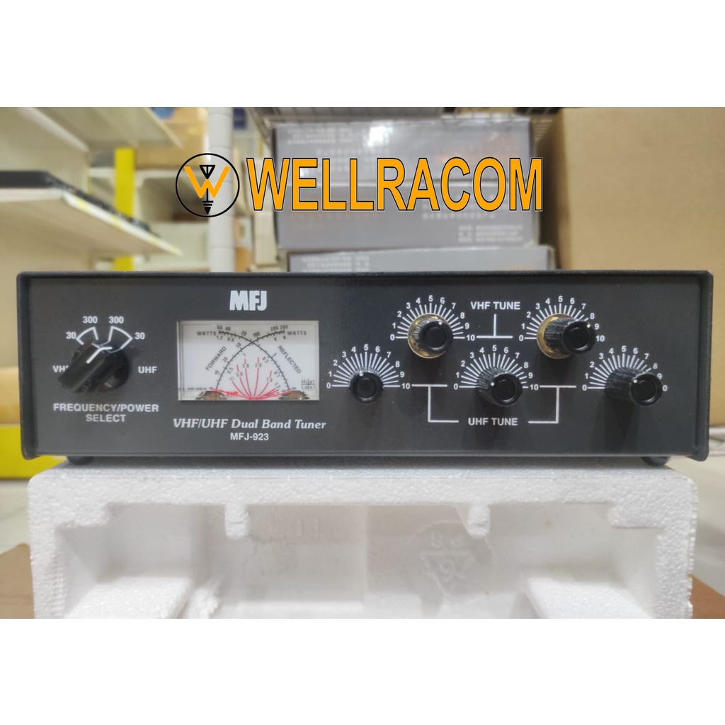 MFJ 923 TUNER, DUAL BAND 144/430 MHZ 30/300W, UHF-F SWR WATTMETER