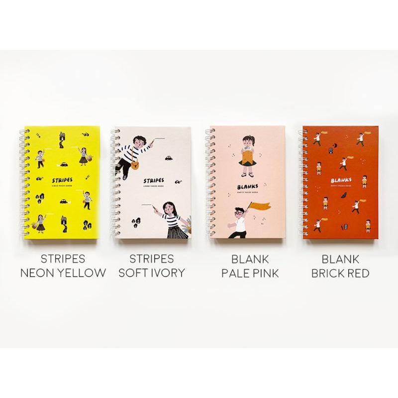 

Peekmybook Blanks and Stripes Spiral Notebook A5
