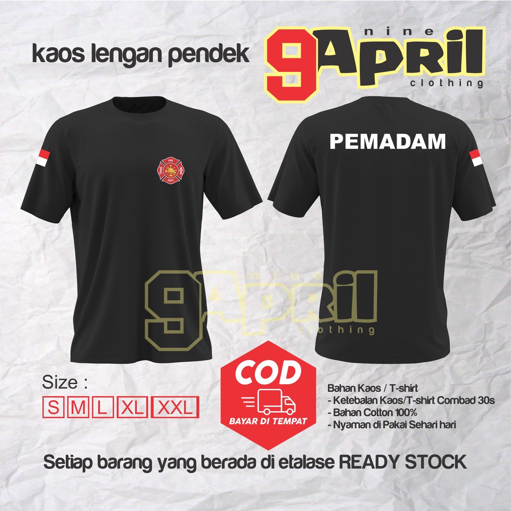 Kaos Pemadam / Kaos Pemadam Kebakaran / baju kaos pemadam kebakaran / Kaos damkar pemadam