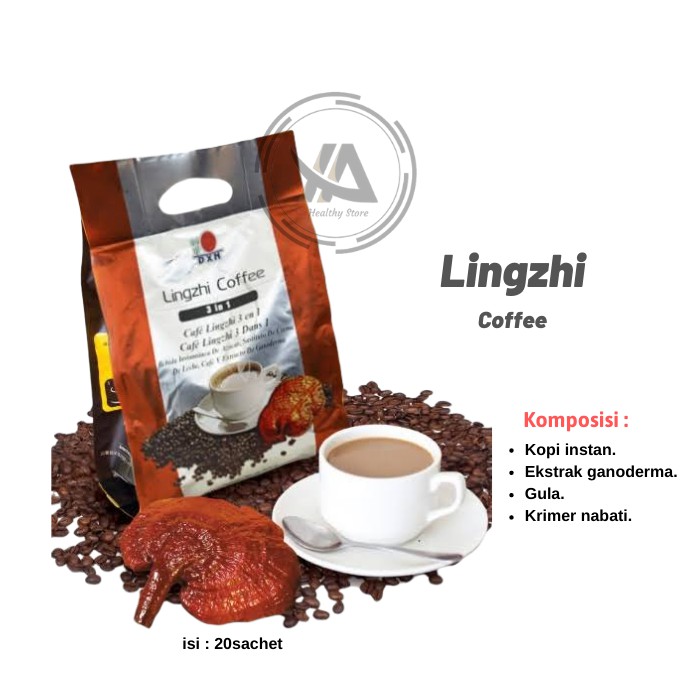 

Kopi LINGZHI DXN / LINGZHI Coffee (Ganoderma) isi 20sachet #YA01