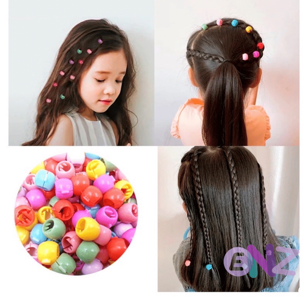 ENZ ® Jepitan Rambut Mode Hit 10 pcs / Jepit rambut kecil ala Korea / Jepit Rambut Klip Bulat Anak Perempuan / Jepit Rambut Warna Warni Lucu 1054