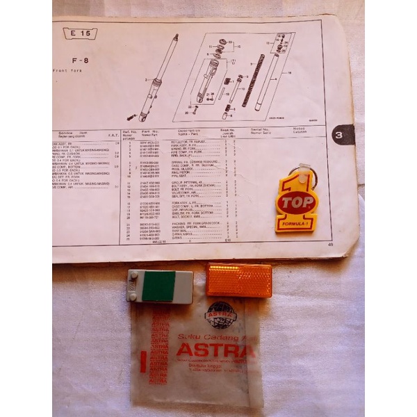 Mata Kucing Shock skok Depan GL Pro MAx Original Baru Nos