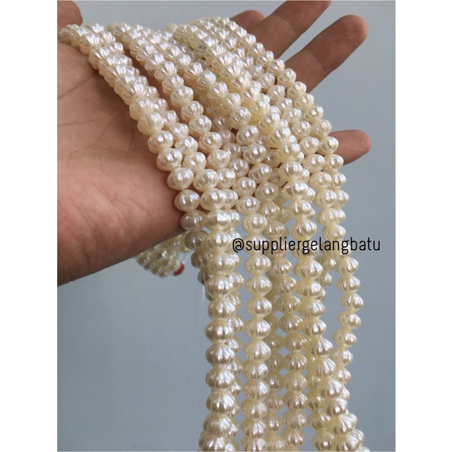 Mutiara Sintetis BAKPAO 8MM WHITE PEARL TULANG manik aksesoris PAYET