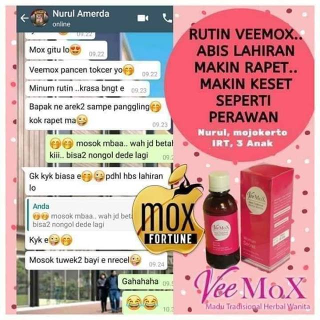 

VeeMox madu kesehatan wanita
