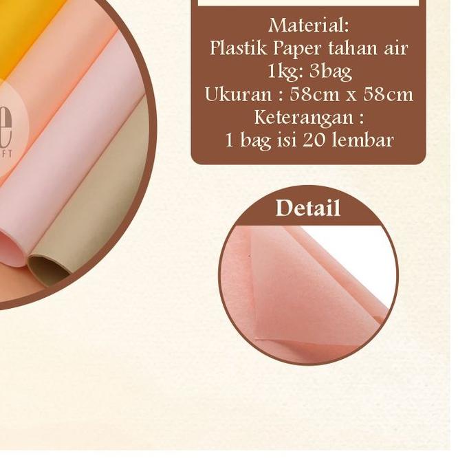 

☀ 20 Lembar Cellophane Solid Matte Kertas Buket Korea Bunga Flower Wrapping Bouquet Paper Kado Murah Arte Grosir Jakarta P.HX-001 ⅎ