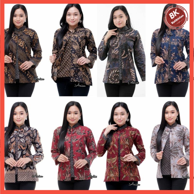 Atasna Batik Wanita Ppbtk07 Modern Batik Cassual Atasanbatik Wanitabatik /atasanwanita/ba