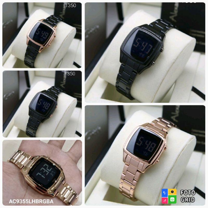 JAM TANGAN WANITA ALEXANDRE CHRISTIE AC 9355 DIGITAL RANTAI | AC9355 DIGI ORIGINAL
