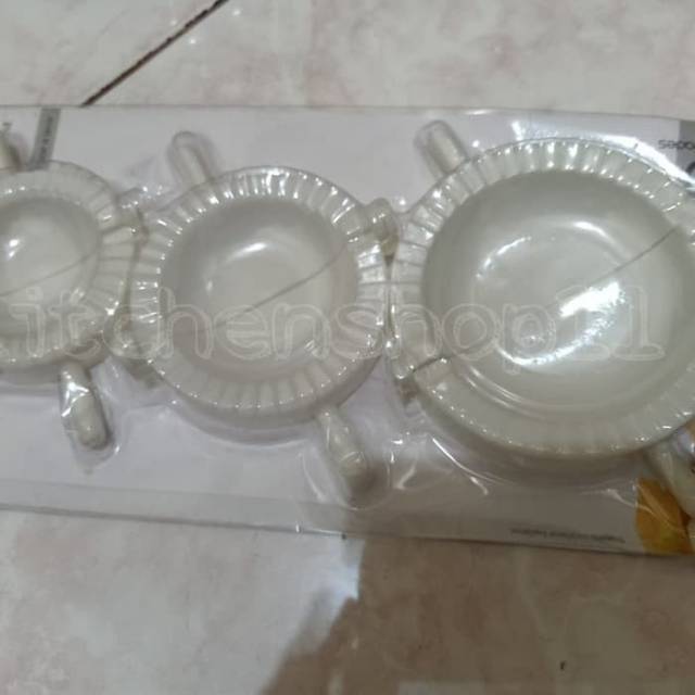 Cetakan pastel pangsit cetakan Dumpling set isi 3pcs