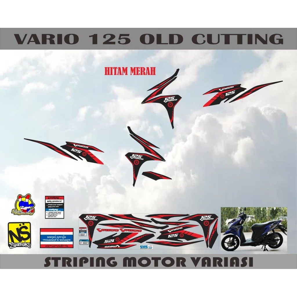 striping stiker decal Vario 125 old cutting mantups
