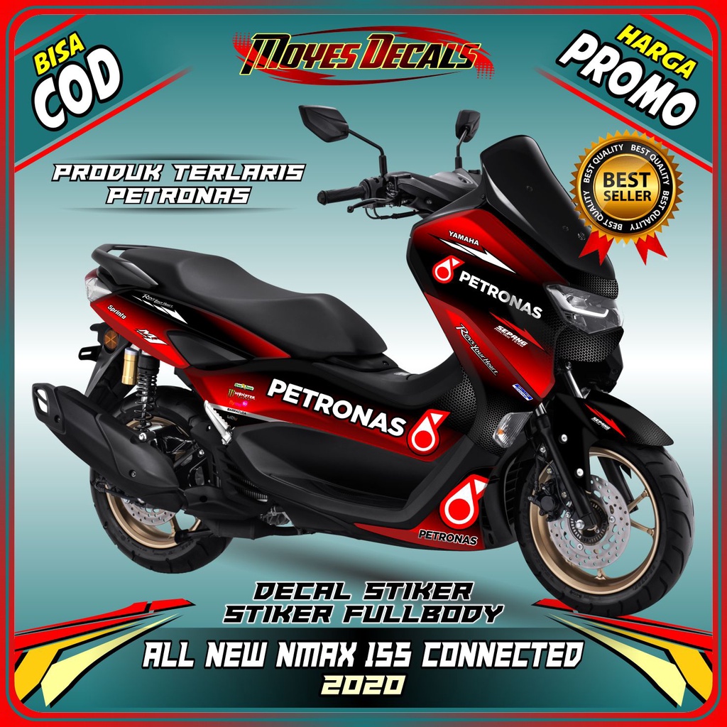 Bisa COD DECAL NMAX NEW - STIKER FULL BODY NMAX 2020 - PETRONAS MERAH - STIKER NMAX FULL BODY - SPEC