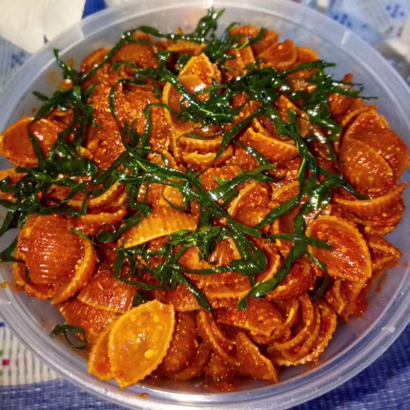 Makanan Ringan Kerang Cemilan pedas asin