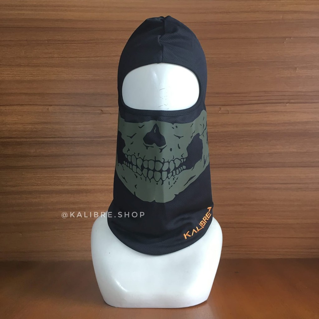 Masker Full Face Kalibre Black Tengkorak